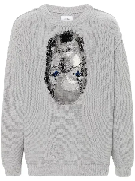 Pulover Doublet din jacard gri