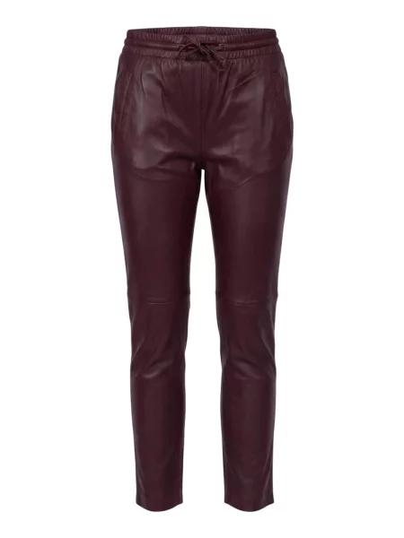 OAKWOOD Pantaloni GIFT vin roșu