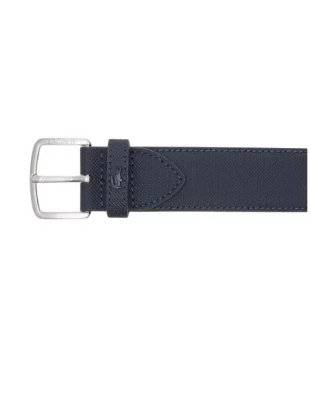 Pasek Lacoste niebieski