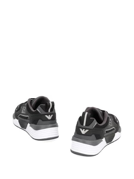 Sneakerși Ea7 Emporio Armani cu autograf negru