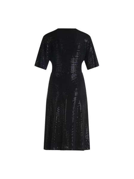 Vera Mont Sukienka Koktajlowa Z Cekinami schwarz czarna