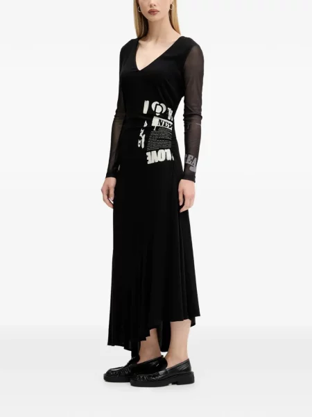 Rochie Desigual cu imagine transparente de costum negru