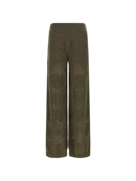 Pantaloni Brunello Cucinelli tricotate verde