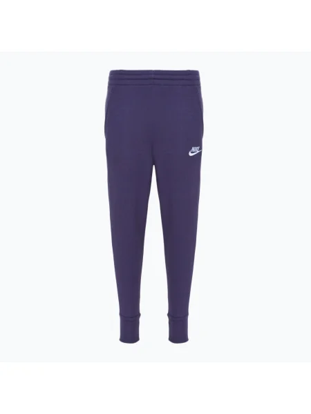 Детски панталони Nike Sportswear Club Fleece dark raisin / dark raisin / white бяло