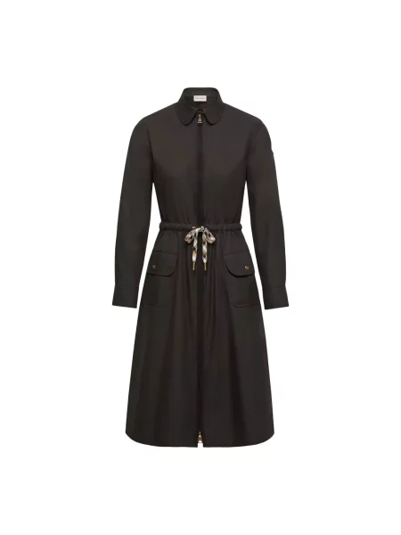 Sukienka koszulowa Moncler czarna