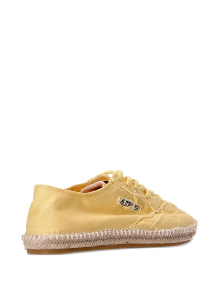 Sneakerși Autry cu șireturi din dantelă galben