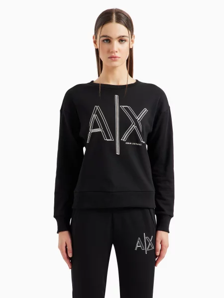 Світшот Armani Exchange чорний