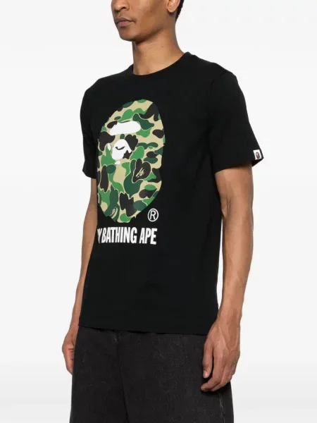 Tricou A Bathing Ape® cu model camuflaj negru