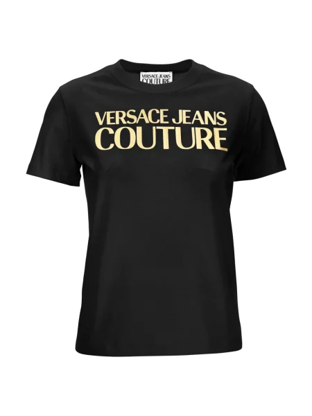 Koszulka polo Versace Jeans Couture czarna