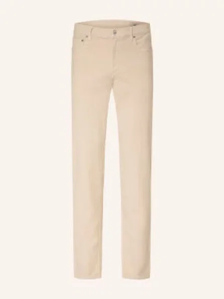 Faherty Spodnie Terry Tailored Fit beige beżowe