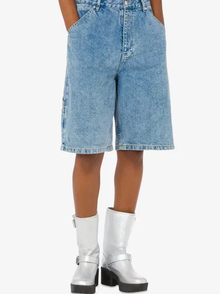 Джинсовые шорты Moschino голубые