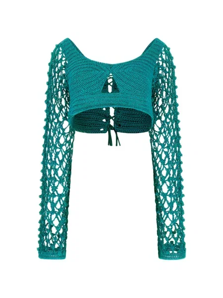 Decupat top Guess verde