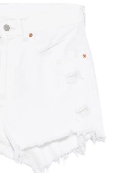 Szorty Denimist z przetarciami białe