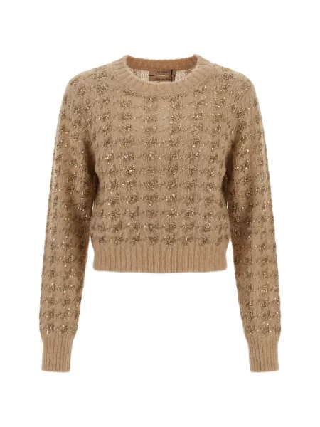 Pulover Twinset cu paiete tricotate