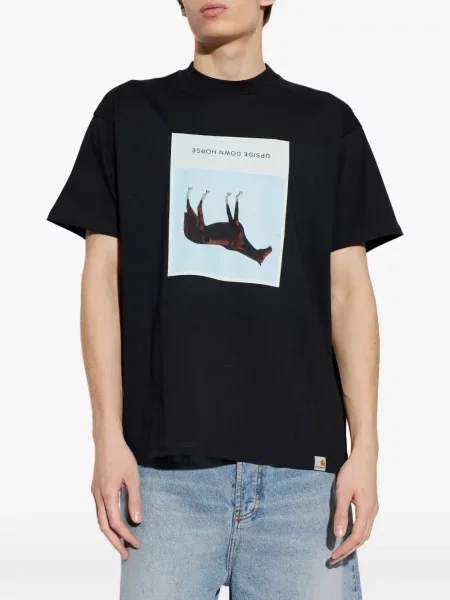 Tricou Carhartt Wip cu imagine negru