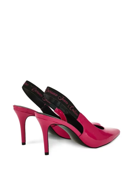Pantofi cu toc Versace Jeans Couture slingback roz