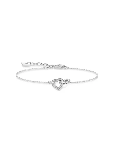 Bransoletka Thomas Sabo w serca biała