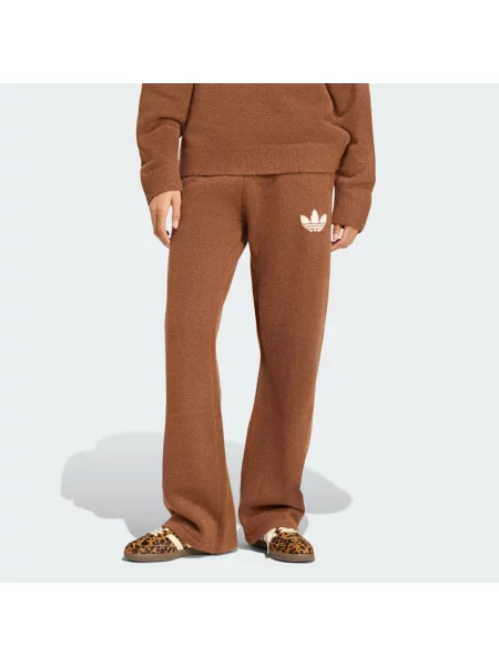 Kalhoty adidas Originals Athletic Dept Knitted hnědé