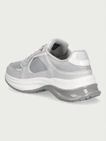 Tommy Hilfiger TH CHIC RUNNER SNEAKER sneakersy skórzane szare