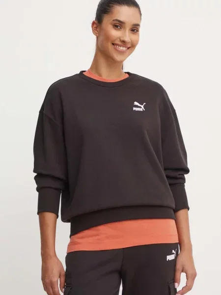 Mikina Puma BETTER CLASSIC hladká černá