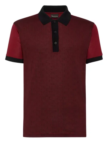 Scurt tricou polo Billionaire cu imagine roșu
