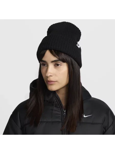 Nike Peak Waffle Knit Beanie Black Universal czarna