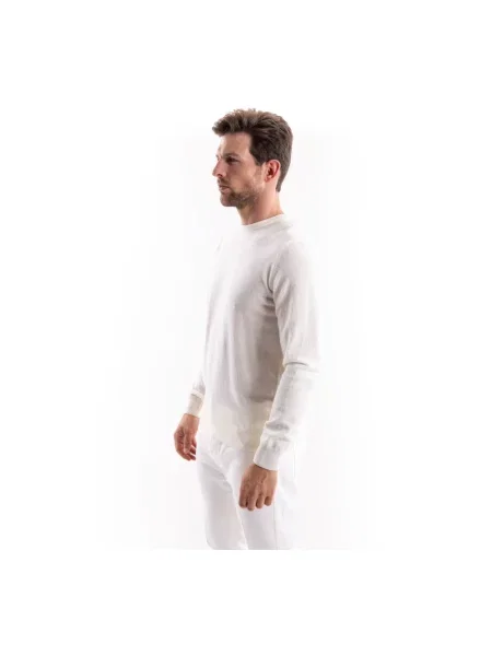 Sweter Bastille wełniany biały