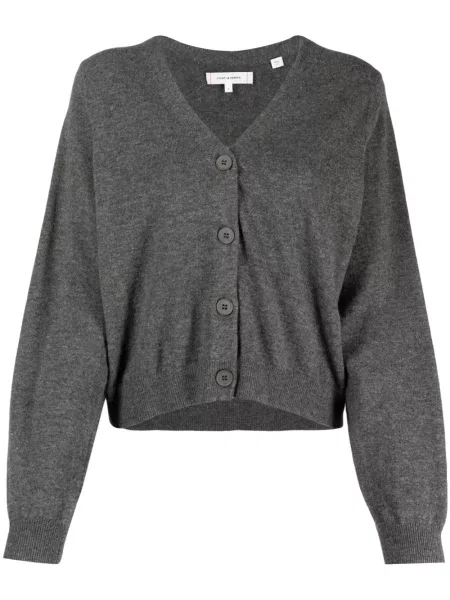 Cropp cardigan Chinti & Parker de lână cu decolteu în V gri
