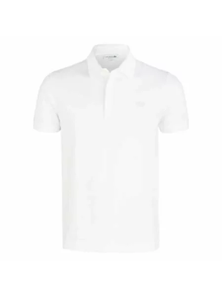 Koszulka polo o kroju regular fit z mieszanki bawełny Lacoste biała