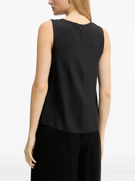 Bluză Armani Exchange fără mâneci negru