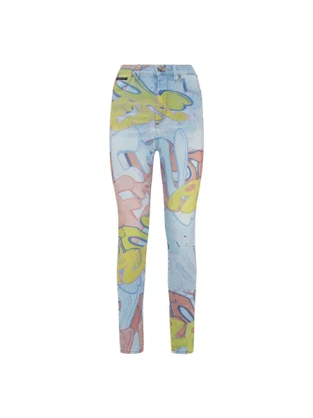 Jeansy Philipp Plein z wysoką talią