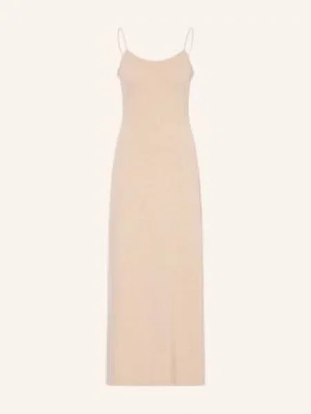 By Aylin Koenig Sukienka Z Dzianiny Kayla Z Wełny Merynosowej beige beżowa