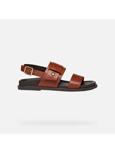Geox sandale de piele D ADELASH negru