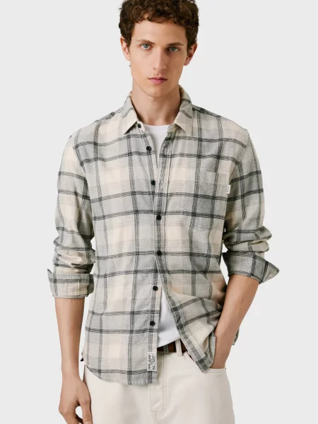 Картата сорочка Pepe Jeans