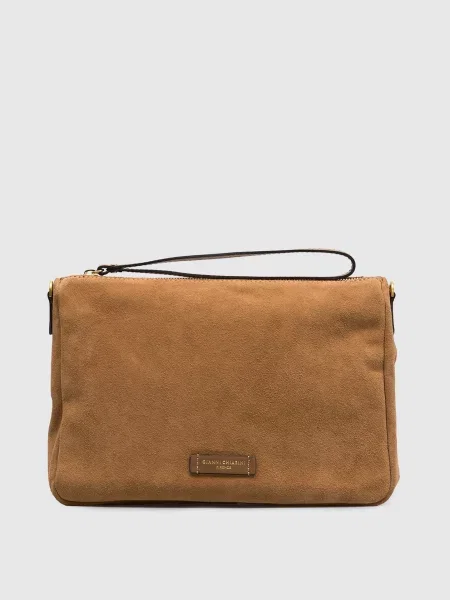 Замшева сумка крос-боді Nora Gianni Chiarini коричнева