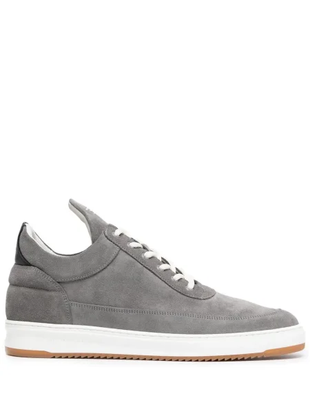 Sneakerși Filling Pieces din piele de căprioară gri