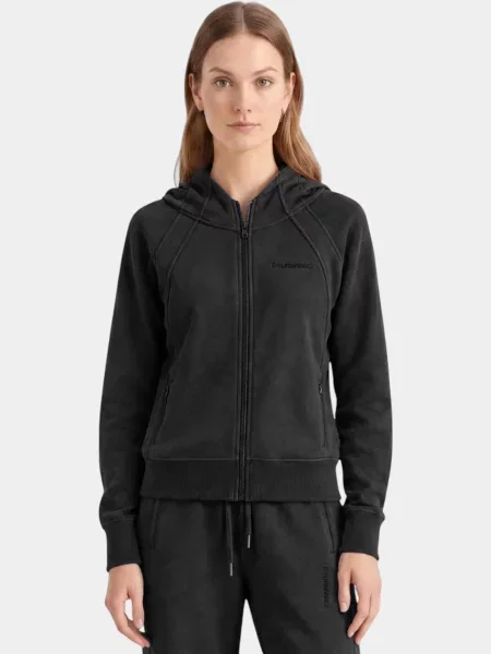 Sweter Fundango Caroline Full-Zip Swater czarny