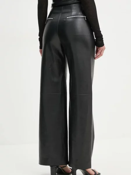 Nanushka spodnie HAYES czarne