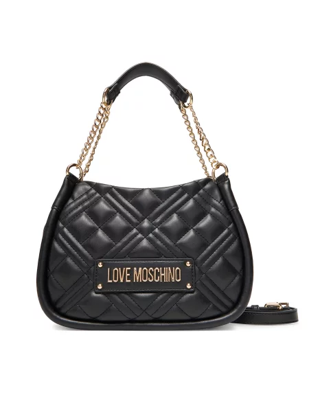 Pisemska torbica Love Moschino črna