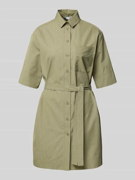 Sukienka koszulowa z wiązanym model ‘SOSPIRO’ Mm khaki