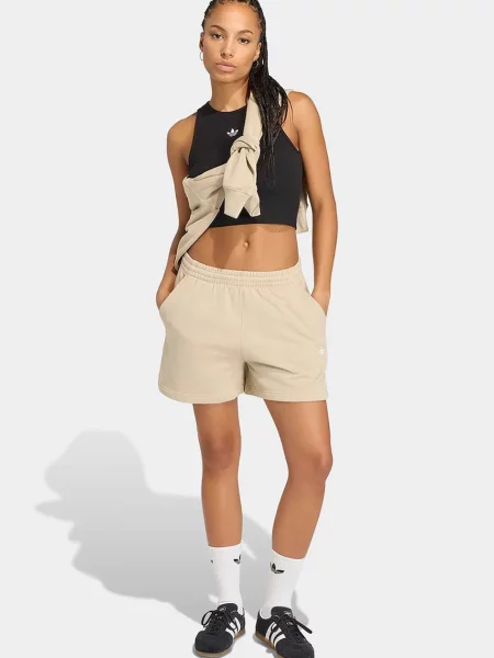 Adidas Originals szorty dresowe Essentials beżowe