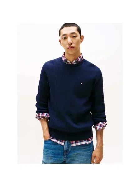 Pulover Tommy Hilfiger albastru