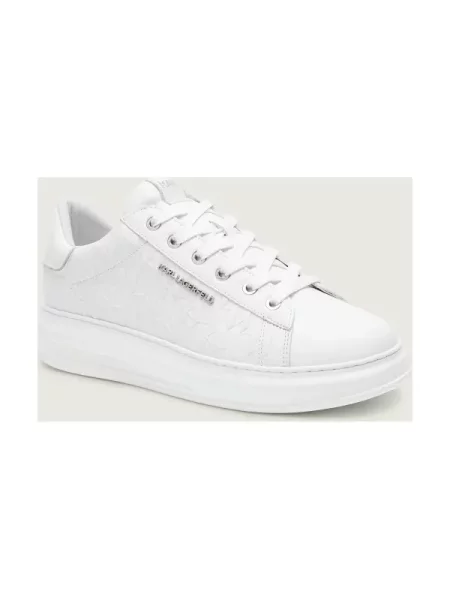 Karl Lagerfeld De piele sneakers KAPRI alb