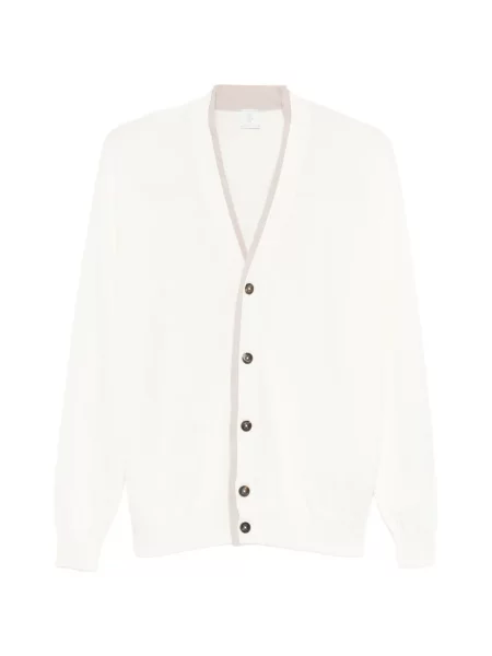 Cardigan Eleventy cu decolteu în V alb