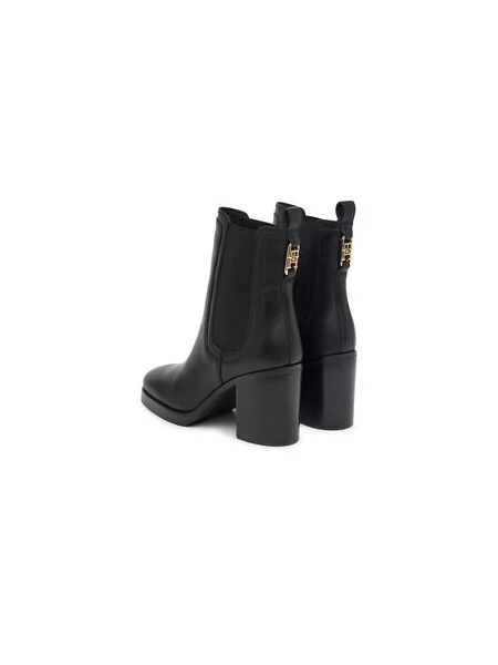 Škornji Tommy Hilfiger Ltr Square Toe Heel Chelsea Boot črna