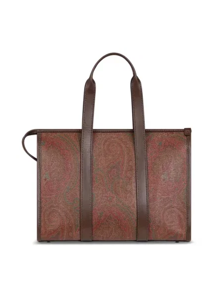 Torebka skórzana Etro skórzana brązowa
