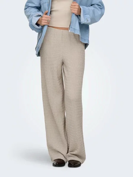 ONLY Pantaloni ONLILSE argintiu gri