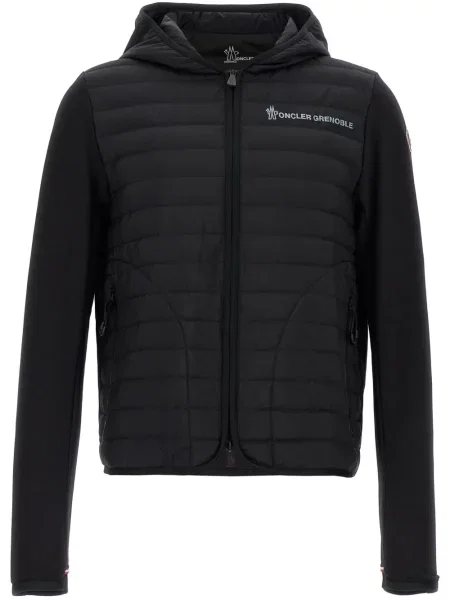 Geacă Moncler Grenoble cu glugă negru