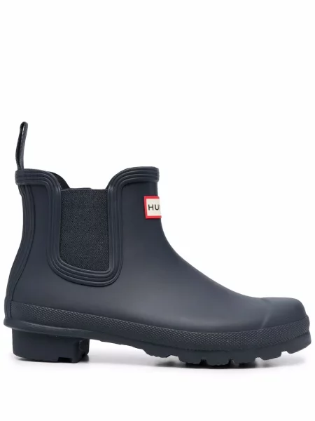 Botine chelsea Hunter cu autograf albastru