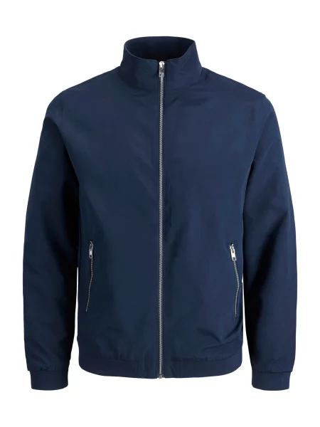 Jack & Jones Plus Prehodna jakna JJERUSH HARRINGTON mornarska